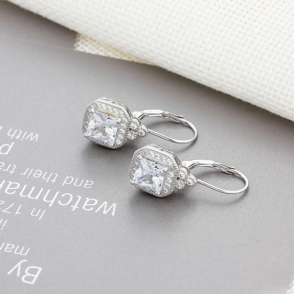 Shiny Rhinestone Earrings - Vymla