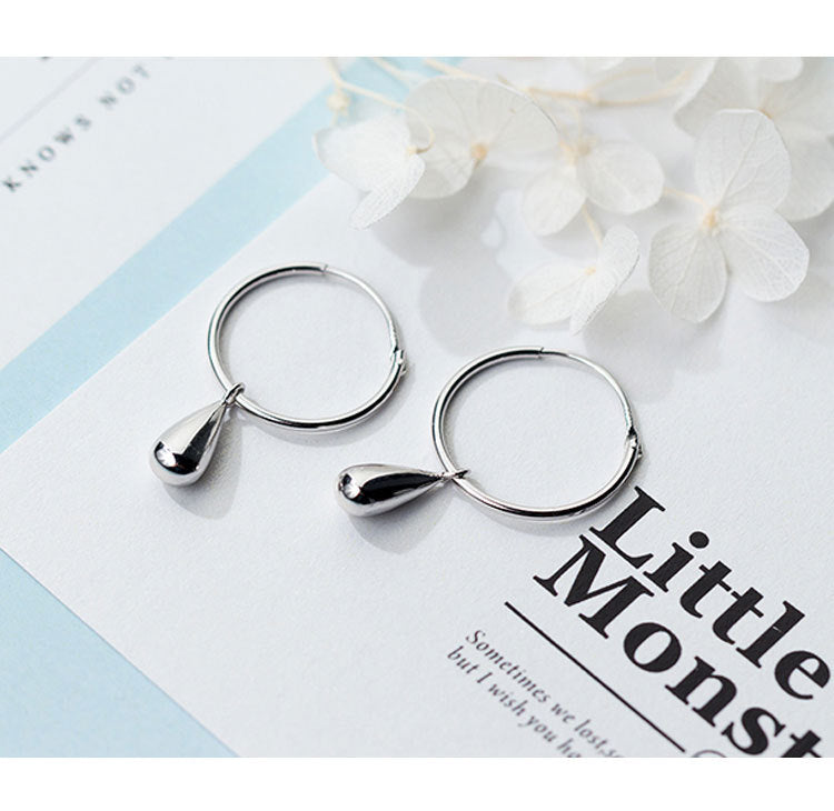 Timeless Water Drop - Silver Earrings - Vymla