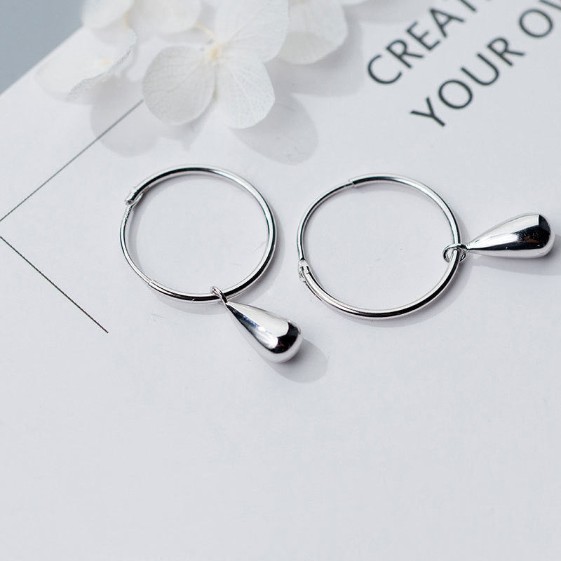 Timeless Water Drop - Silver Earrings - Vymla