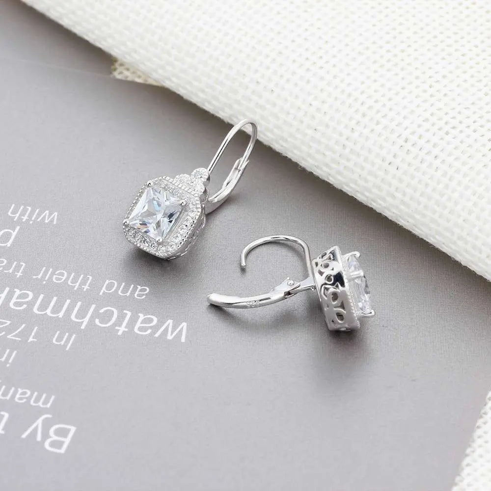 Shiny Rhinestone Earrings - Vymla