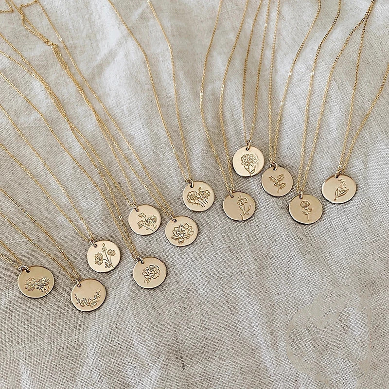 Your-Birthday-Flower Necklace - Vymla