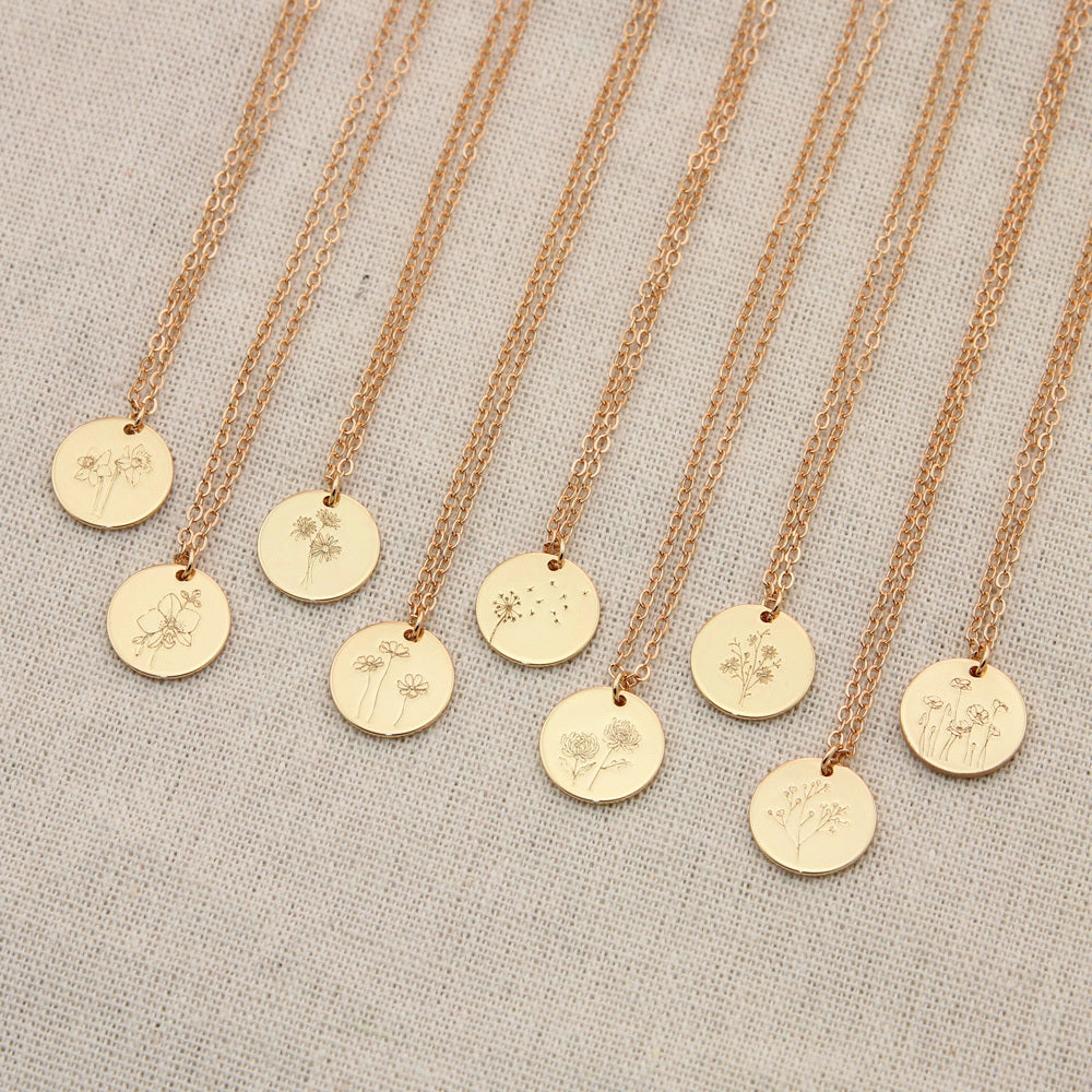 Your-Birthday-Flower Necklace - Vymla