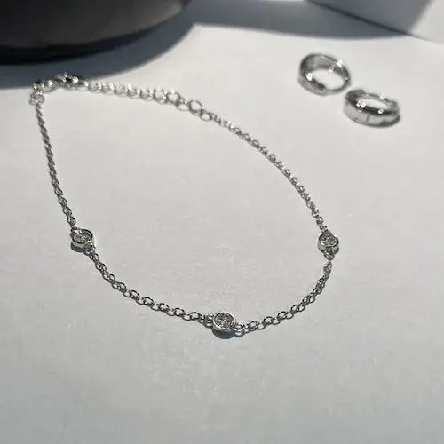 Aurora Chain Bracelet in Sterling Silver - Vymla