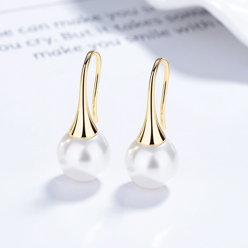 Pearl Drop - Silver Earrings - Vymla