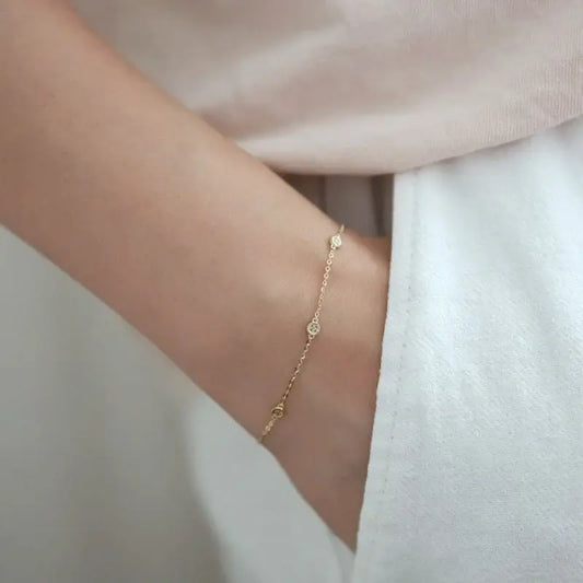 Aurora Chain Bracelet in Sterling Silver - Vymla