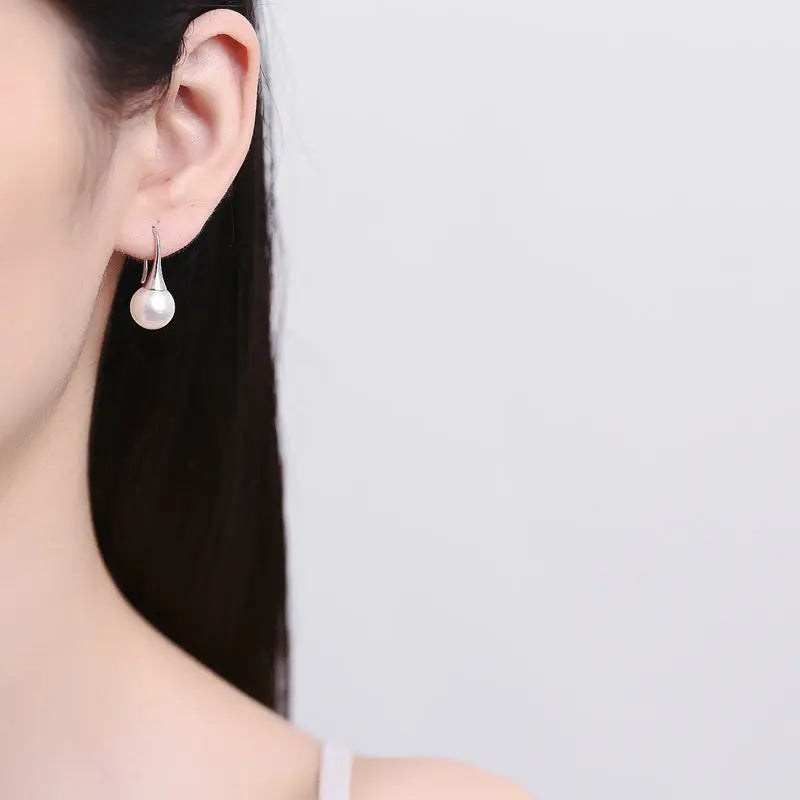Pearl Drop - Silver Earrings - Vymla