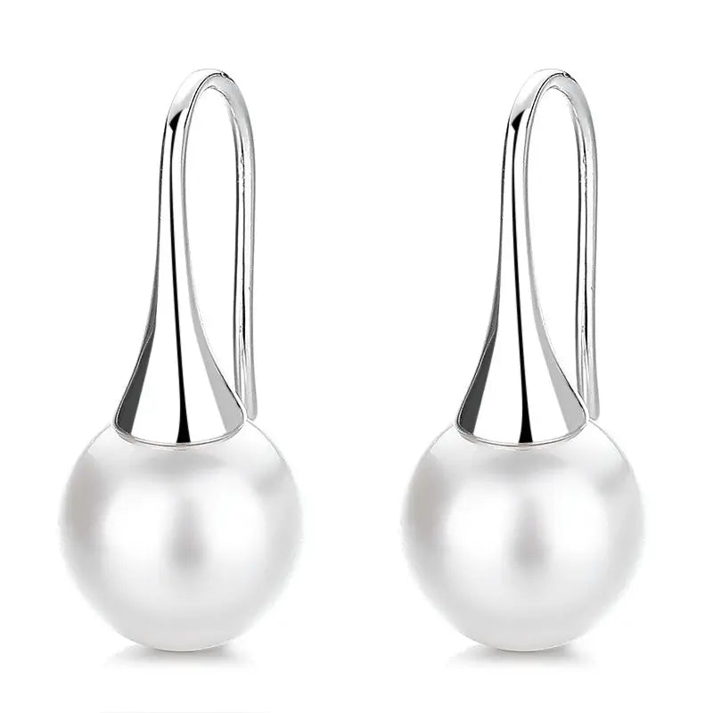 Pearl Drop - Silver Earrings - Vymla