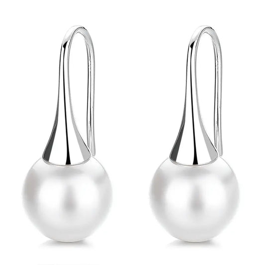 Pearl Drop - Silver Earrings - Vymla